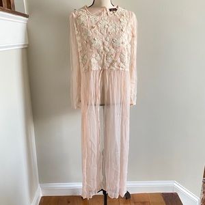 Pink Indian Style Long Top
